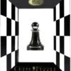 Cast Puzzle Pion Zwart- Schaakstuk - Breinbreker -Puzzelwinkel cast puzzle pion zwart schaakstuk breinbreker