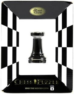 Cast Puzzle Toren Zwart- Schaakstuk - Cast Breinbreker