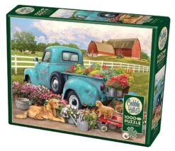 Cobble Hill Bloemen Pick-up Truck - Puzzel Van 1000 Stukjes