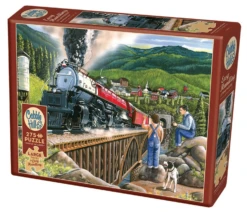 Cobble Hill De Stoomtrein Verlaat De Stad - Puzzel Van 275 XXL Stukjes