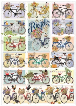 Cobble Hill Kleurrijke Fietsen - Puzzel Van 1000 Stukjes