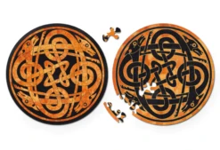 Curiosi Honden - Dubbelzijdige Ronde Puzzel In Hout - 88 Stukjes -Puzzelwinkel curiosi honden dubbelzijdige ronde puzzel in hout 2