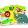 Djeco Geluidenpuzzel - De Zoo - 5 Stukjes -Puzzelwinkel djeco geluidenpuzzel de zoo 5 stukjes