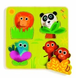 Djeco Kiekeboe In De Jungle - 4 Stukjes