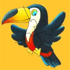 Djeco Krul De Aap - 6 Puzzels - 4, 6 En 9 Stukjes -Puzzelwinkel djeco krul de aap 6 puzzels 4 6 en 9 stukjes 6