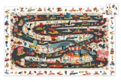 Djeco Zoekpuzzel - Car Rally - 54 Stukjes -Puzzelwinkel djeco zoekpuzzel car rally 54 stukjes 1