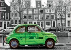 Educa Auto In Amsterdam - Zwart/wit - Legpuzzel Van 1000 Stukjes