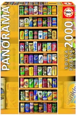 Educa Blikjes Frisdranken - 2000 Stukjes -Puzzelwinkel educa blikjes frisdranken 2000 stukjes 1