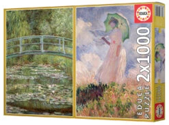 Educa Claude Monet - 2 X 1000 Stukjes Legpuzzel -Puzzelwinkel educa claude monet 2 x 1000 stukjes legpuzzel 2