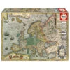 Educa Kaart Van Europa - Puzzel 1000 Stukjes -Puzzelwinkel educa kaart van europa puzzel 1000 stukjes
