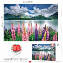 Educa Lupines Aan De Oever - Legpuzzel Van 1500 Stukjes -Puzzelwinkel educa lupines aan de oever legpuzzel van 1500 stuk 2
