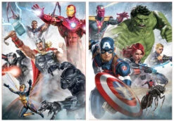 Educa Marvel Mania - 2 X 500 Stukjes Legpuzzel -Puzzelwinkel educa marvel mania 2 x 500 stukjes legpuzzel 1