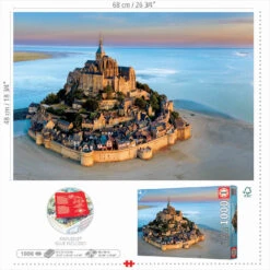 Educa Mont-Saint-Michel - Puzzel 1000 Stukjes -Puzzelwinkel educa mont saint michel puzzel 1000 stukjes 2