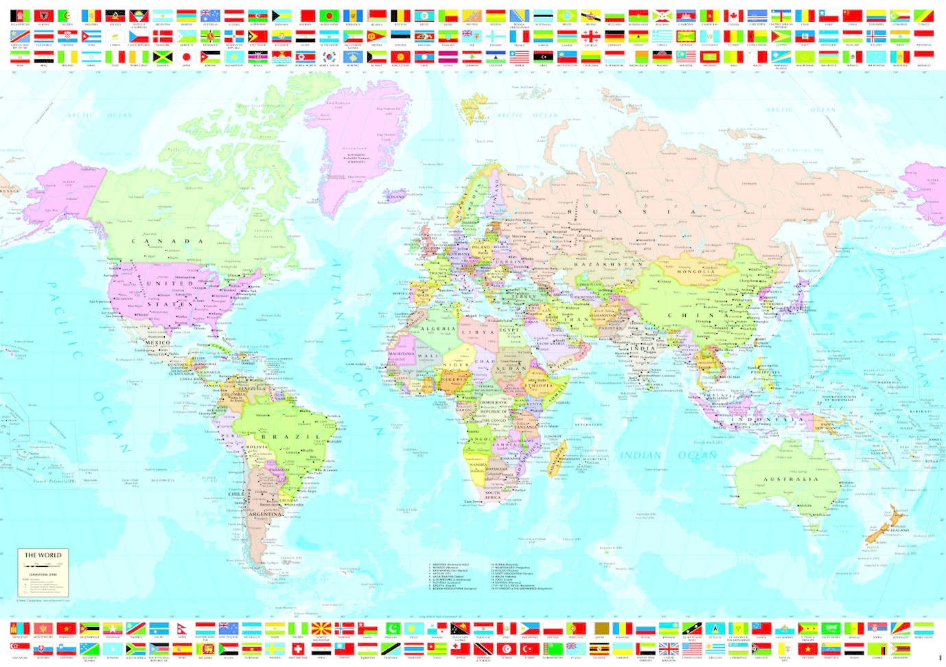 Educa Politieke Wereldkaart - Legpuzzel Van 1500 Stukjes 4 Educa Politieke Wereldkaart - Legpuzzel Van 1500 Stukjes - Afbeelding 2