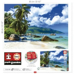Educa Seychellen - Legpuzzel Van 1500 Stukjes -Puzzelwinkel educa seychellen legpuzzel van 1500 stukjes 2