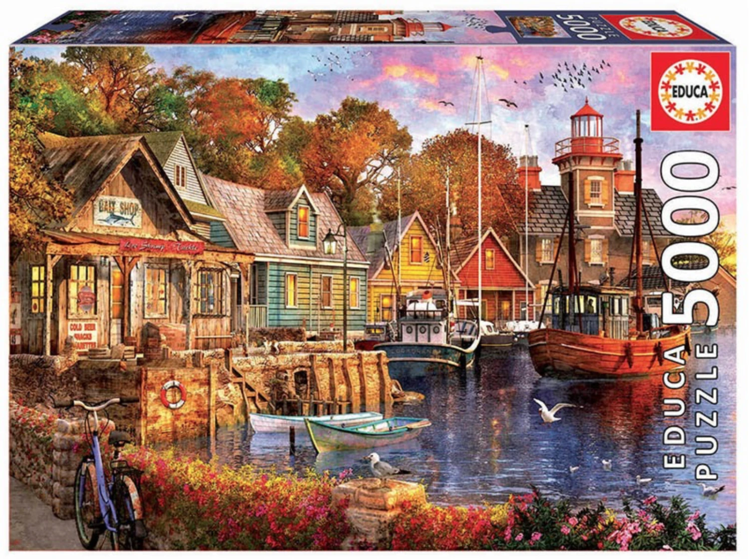 Educa Zonsondergang Aan De Haven - Puzzel Van 5000 Stukjes 4 Educa Zonsondergang Aan De Haven - Puzzel Van 5000 Stukjes - Afbeelding 2