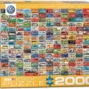 Eurographics Puzzles Volkswagen Groovy Bus - Collage - Puzzel Van 2000 Stukjes