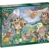 Falcon Uilen In Het Bos - Puzzel Van 1000 Stukjes -Puzzelwinkel falcon uilen in het bos puzzel van 1000 stukjes