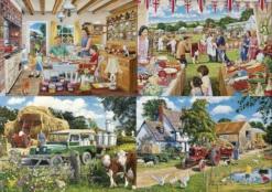 Gibsons Een Dagje Op De Boerderij - 4 Puzzels Van 500 Stuks -Puzzelwinkel gibsons een dagje op de boerderij 4 puzzels van 50 3
