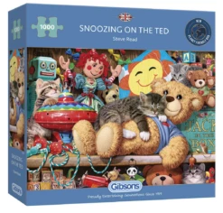 Gibsons Een Dutje Op De Beer - Puzzel Van 1000 Stukjes