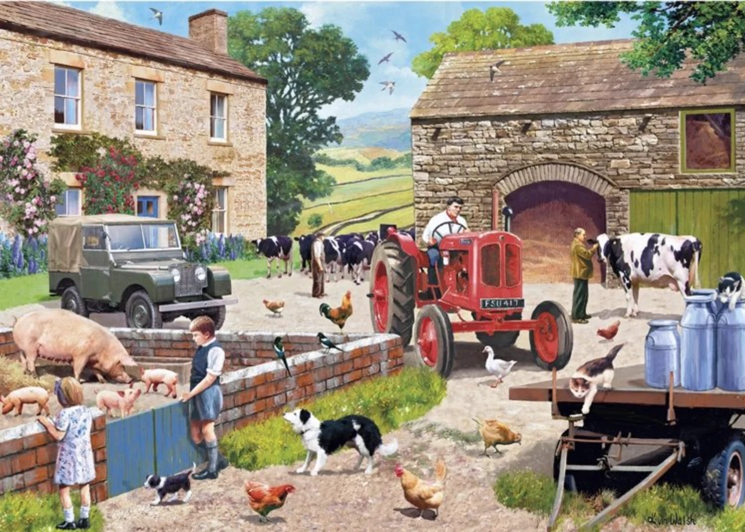 Gibsons Leven Op De Boerderij - Puzzel Van 1000 Stukjes 3 Gibsons Leven Op De Boerderij - Puzzel Van 1000 Stukjes