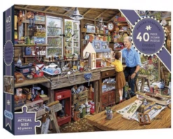 Gibsons Opa's Werkplaats - Puzzel Van 40 XXL Stukjes
