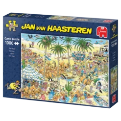 Jumbo De Oase - Jan Van Haasteren - 1000 Stukjes -Puzzelwinkel jumbo de oase jan van haasteren 1000 stukjes 3