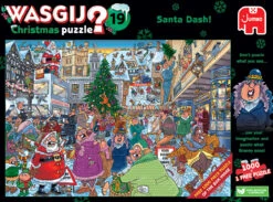 Jumbo Wasgij Christmas 19 - Santa Dash - 2 Puzzels Van 1000 Stukjes -Puzzelwinkel jumbo wasgij christmas 19 santa dash 2 puzzels van 2