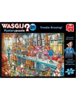 Jumbo Wasgij Mystery 21 - Trouble Brewing - 1000 Stukjes -Puzzelwinkel jumbo wasgij mystery 21 trouble brewing 1000 stukj 2