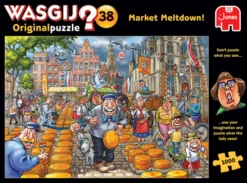 Jumbo Wasgij Original 38 -Market Meltdown - 1000 Stukjes -Puzzelwinkel jumbo wasgij original 38 market meltdown 1000 stuk 3