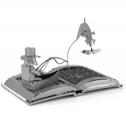 Metal Earth De Oude Man En De Zee Boeksculptuur - 3D Puzzel -Puzzelwinkel metal earth de oude man en de zee boeksculptuur 3d 2