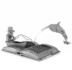 Metal Earth De Oude Man En De Zee Boeksculptuur - 3D Puzzel -Puzzelwinkel metal earth de oude man en de zee boeksculptuur 3d 3