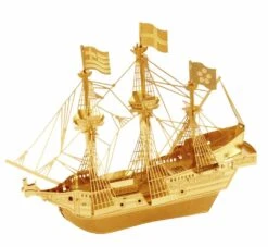 Metal Earth Gouden Driemaster Golden Hind - 3D Puzzel