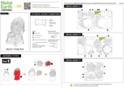 Metal Earth Iron Throne - GOT - Iconx 3D Puzzel -Puzzelwinkel metal earth iron throne got iconx 3d puzzel 6