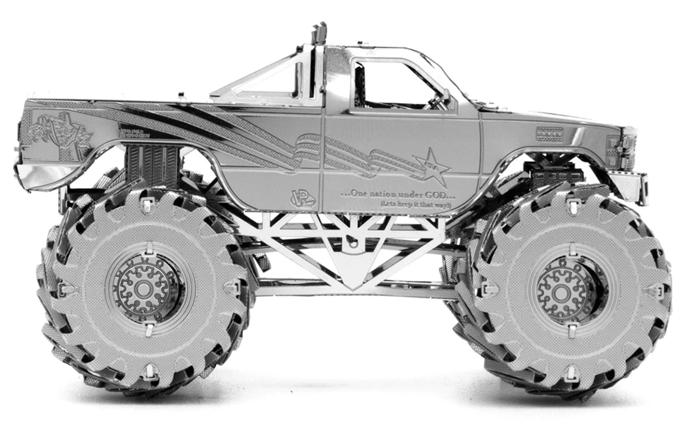 Metal Earth Monster Truck - 3D Puzzel 5 Metal Earth Monster Truck - 3D Puzzel - Afbeelding 3