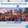 Ravensburger Avond In Amsterdam - Panoramische Legpuzzel Van 1000 Stukjes