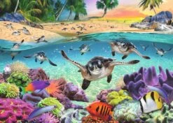 Ravensburger Baby Zeeschildpadden - 500 XL Stukjes -Puzzelwinkel ravensburger baby zeeschildpadden 500 xl stukjes 1