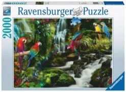 Ravensburger Bonte Papegaaien In De Jungle- Puzzel Van 2000 Stukjes
