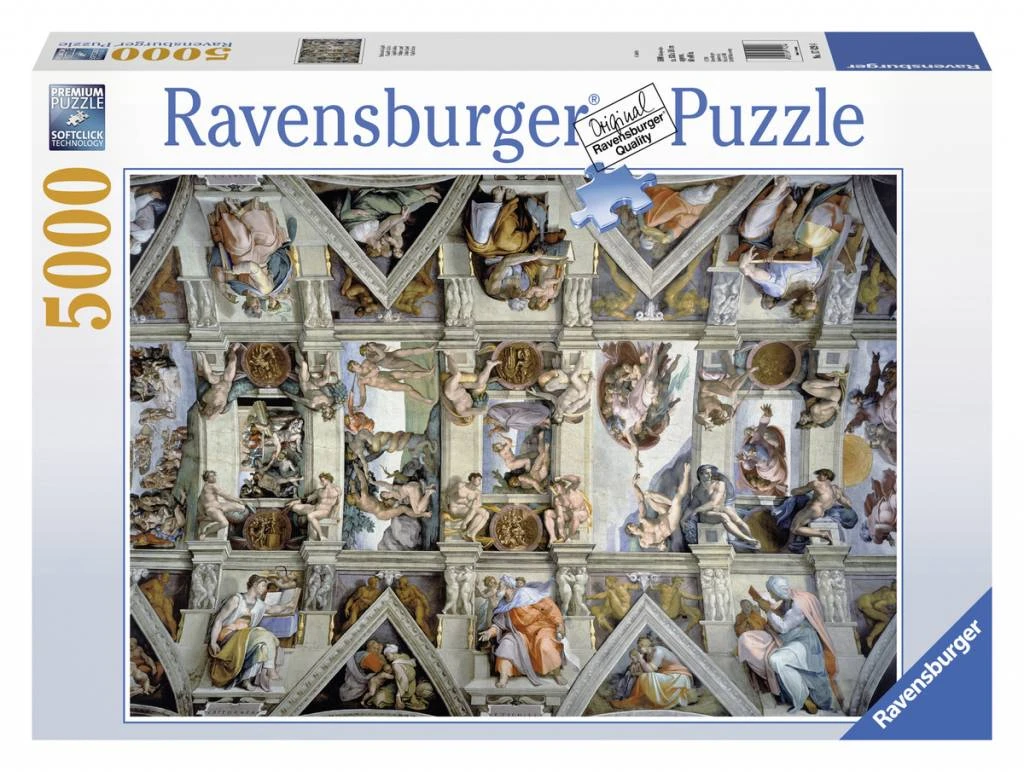 Ravensburger De Sixtijnse Kapel - Puzzel Van 5000 Stukjes 4 Ravensburger De Sixtijnse Kapel - Puzzel Van 5000 Stukjes - Afbeelding 2