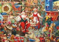 Ravensburger De Werkplaats Van De Kerstman - Puzzel Van 1000 Stukjes -Puzzelwinkel ravensburger de werkplaats van de kerstman puzzel 1