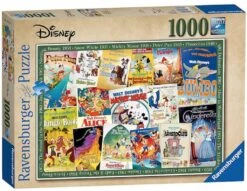 Ravensburger Disney Vintage Posters - 1000 Stukjes - Exclusiviteit