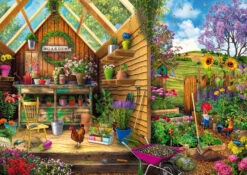 Ravensburger Het Luxe Tuinhuis - Puzzel Van 300 XXL Stukjes -Puzzelwinkel ravensburger het luxe tuinhuis puzzel van 300 xxl 1