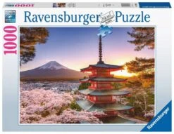 Ravensburger Kersenbloesem Bij De Fuji Berg, Japan - Puzzel Van 1000 Stukjes