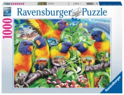 Ravensburger Land Van De Lorikeets - Puzzel Van 1000 Stukjes -Puzzelwinkel ravensburger land van de lorikeets puzzel van 1000 1