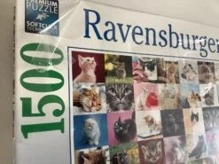 Ravensburger Licht Beschadigd - 99 Katten - Puzzel Van 1500 Stukjes -Puzzelwinkel ravensburger licht beschadigd 99 katten puzzel van 3