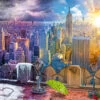 Ravensburger New York, Winter En Zomer - Puzzel Van 1500 Stukjes -Puzzelwinkel ravensburger new york winter en zomer puzzel van 1