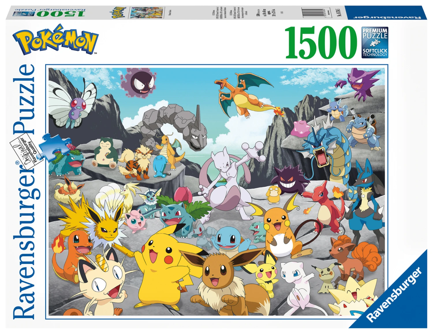 Ravensburger Pokemon Classics - Puzzel Van 1500 Stukjes 3 Ravensburger Pokemon Classics - Puzzel Van 1500 Stukjes