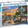 Ravensburger Romantische Avond In Parijs - Puzzel Van 2000 Stukjes -Puzzelwinkel ravensburger romantische avond in parijs puzzel va