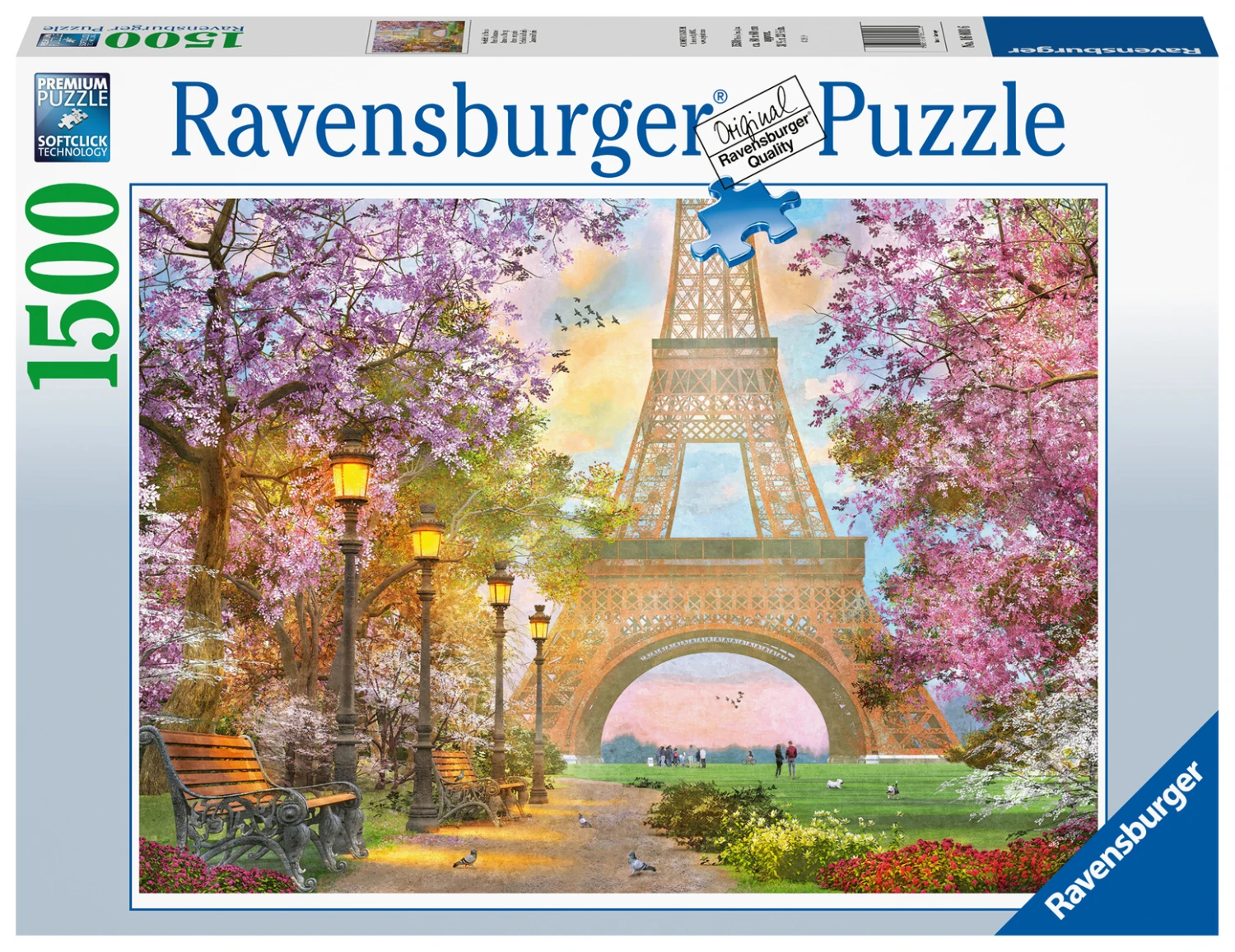 Ravensburger Verliefd In Parijs - Puzzel Van 1500 Stukjes 4 Ravensburger Verliefd In Parijs - Puzzel Van 1500 Stukjes - Afbeelding 2