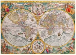 Ravensburger Wereldkaart Uit 1594 - 1500 Stukjes
